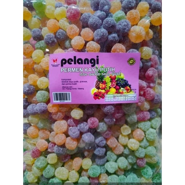 

1 KG PERMEN KAYU PUTIH PELANGI RASA BUAH