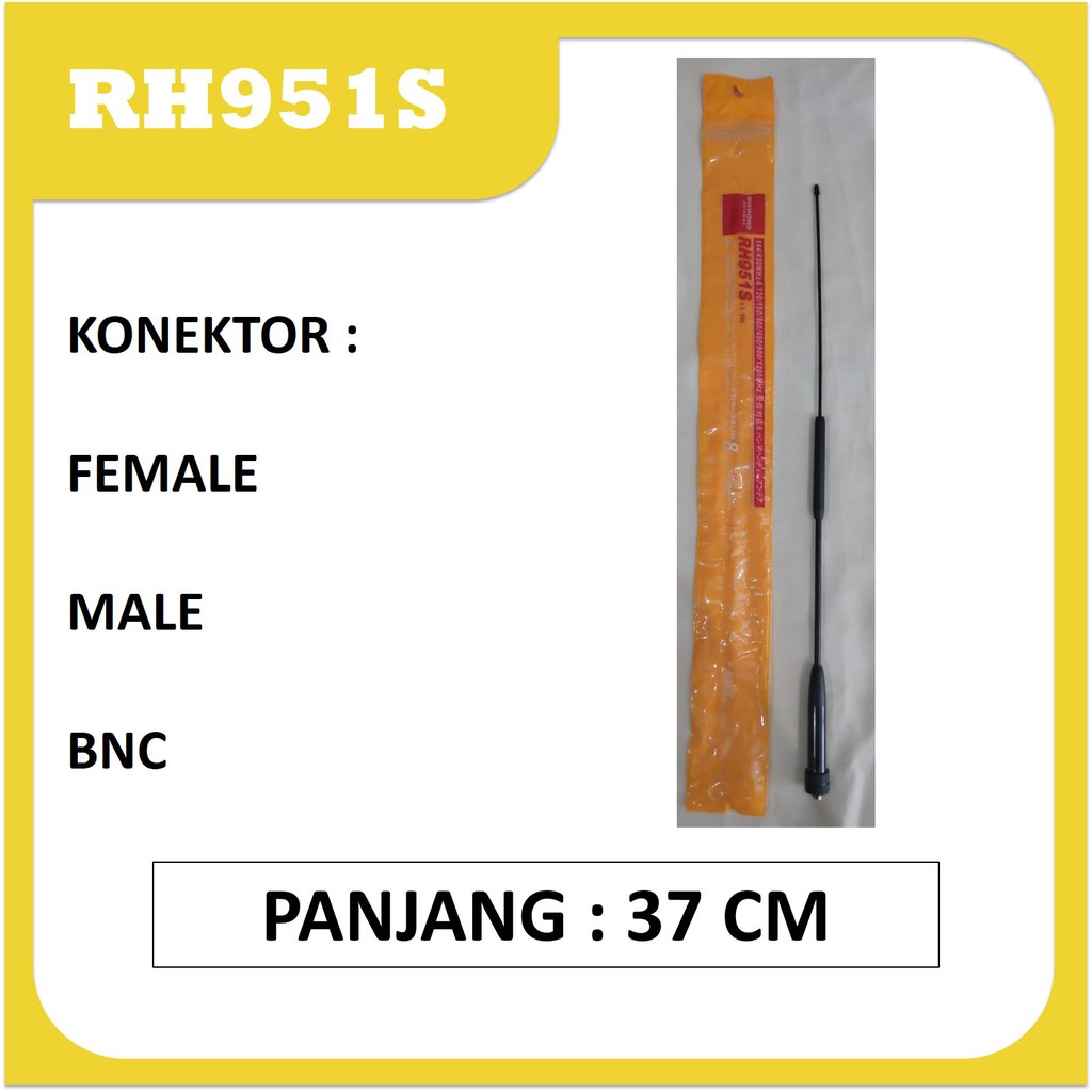 Antena HT RH951S, Baofeng Diamond RH 951s 951 S pecut panjang, Antenna pendek VHF UHF Dualband murah