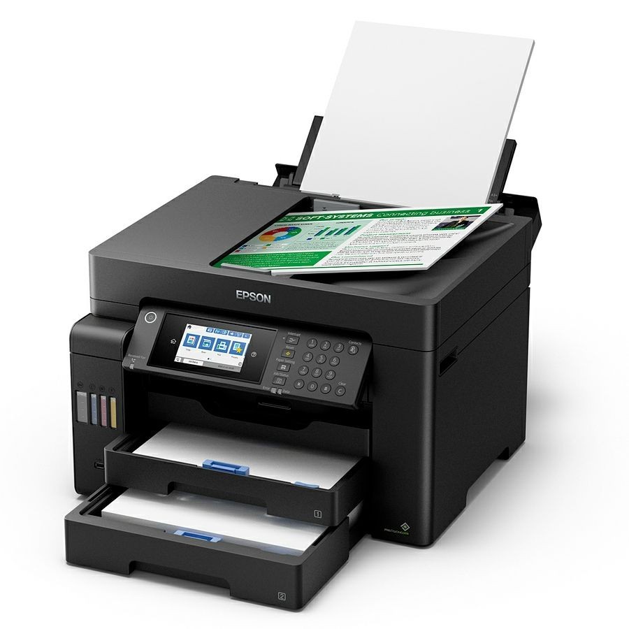 TKDN Printer Epson L15150 EcoTank A3 All In One / Print Scan Copy Wi-Fi Duplex LAN Fax With ADF