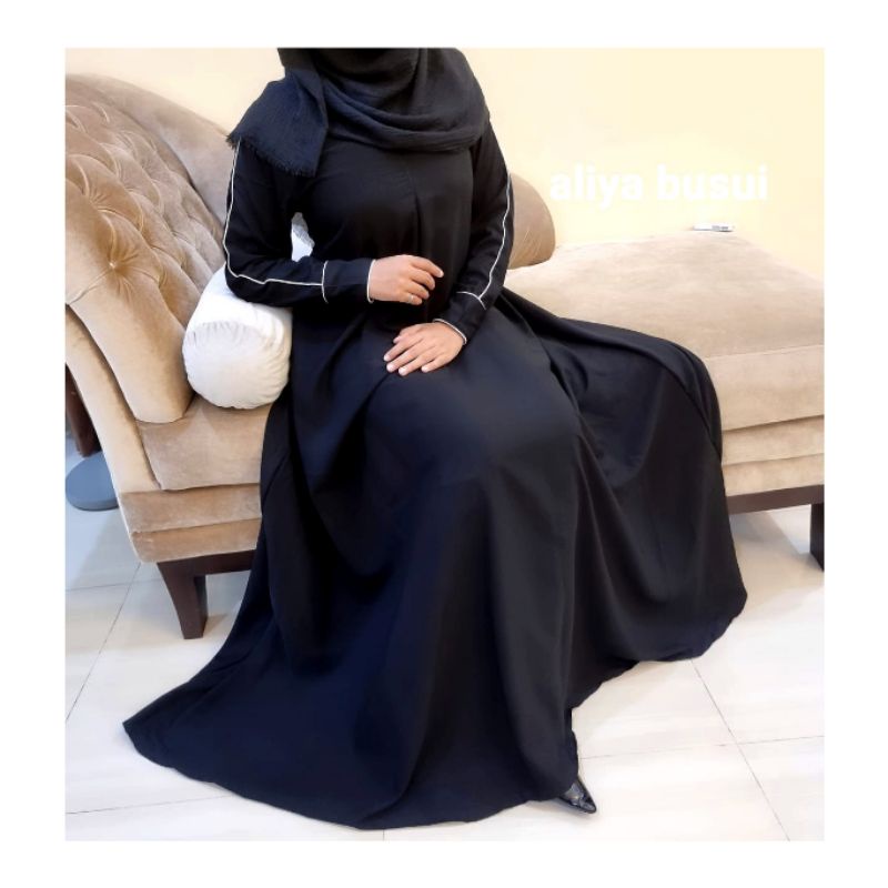 Abaya Saudi Abaya Aliyah / Gamis Hitam / Dress Hitam / Gamis Arab / Abaya Arab