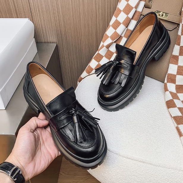 Sepatu Wanita Loafers NDHA Black Dof Premium RWZ 0223