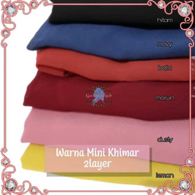 MINI KHIMAR CERUTY 2LAYER PET ANTEM