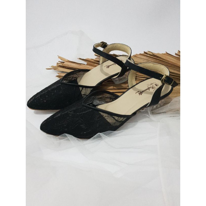 sepatu wedding hitam arummi sepatu wanita cantik