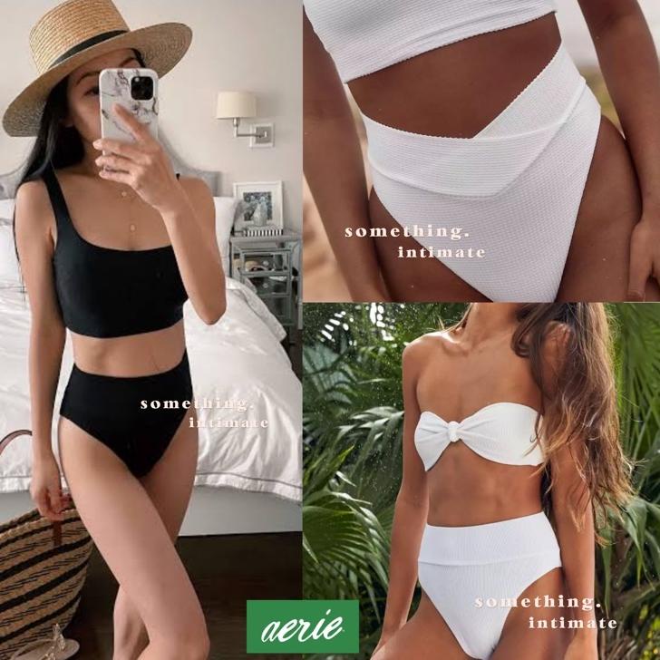 Stok terbatas.. Aerie Cheeky Highwaisted Bikini Bottoms  / HW Bikini Bottom Panty Underwear Swimsuit