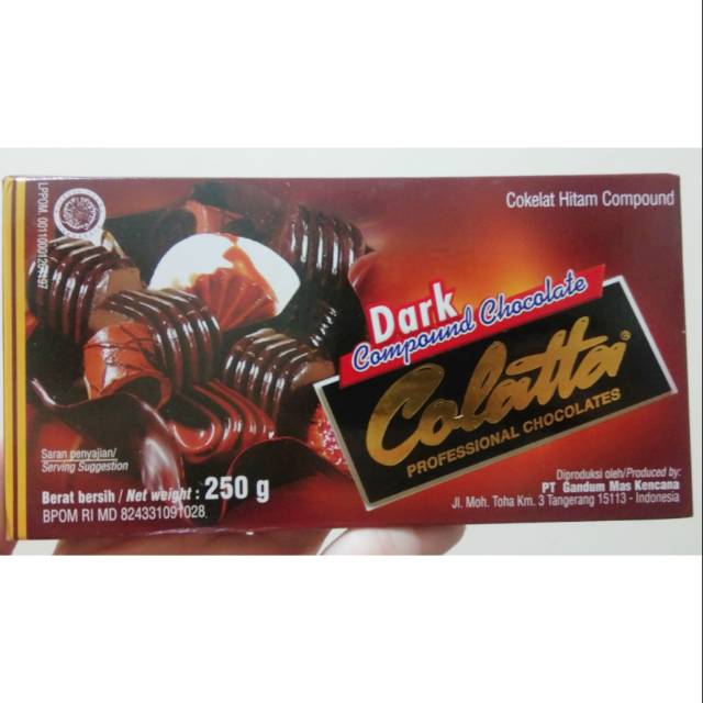 

Ready !!! Colatta dark coklat 250g / white compound chocolate