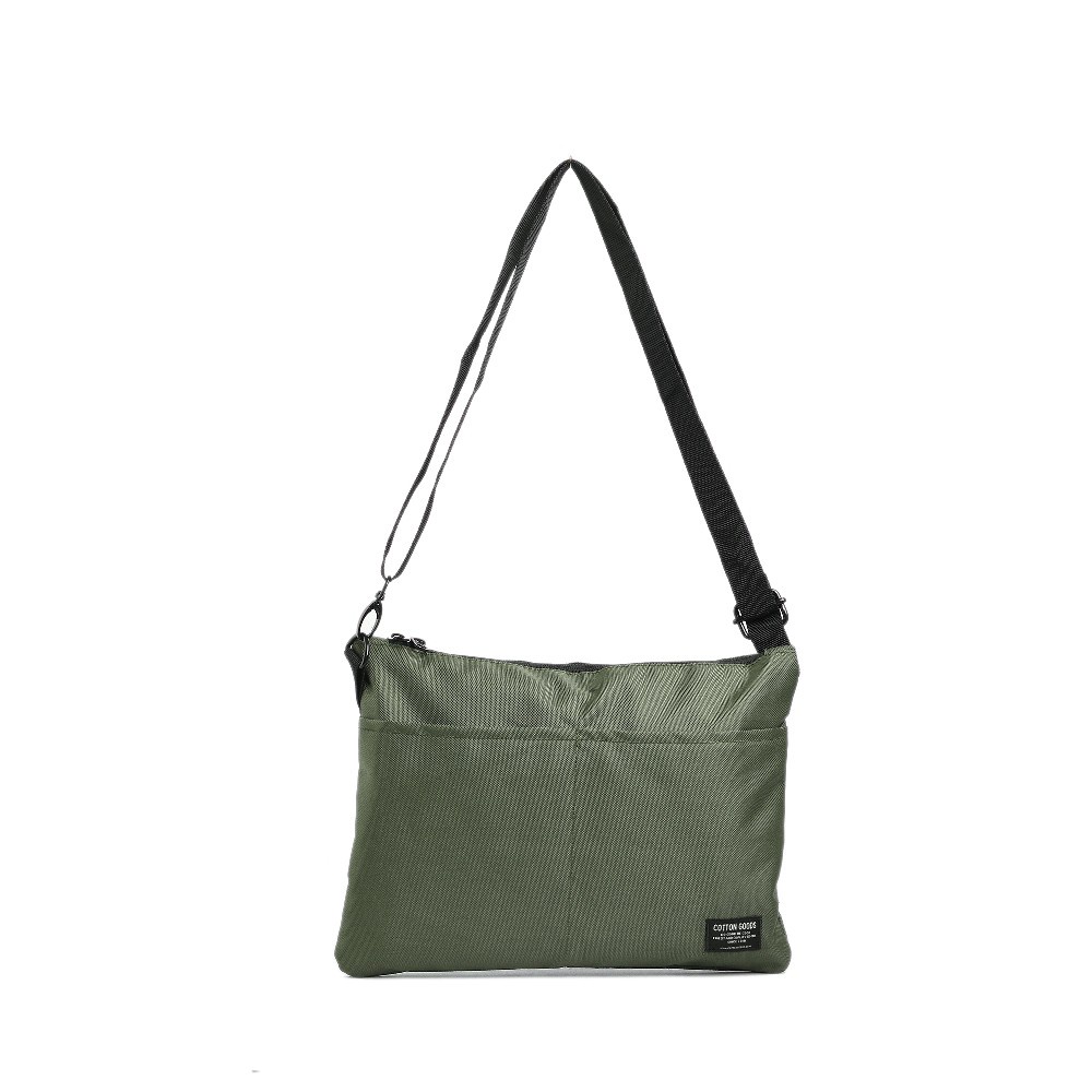 Cotton Goods Sling Bag  Chester Green Pouch