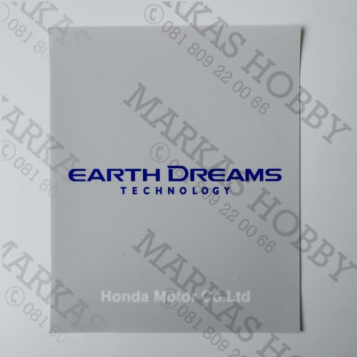 Stiker / Sticker Honda Earth Dreams Vertical Tempel Dalam