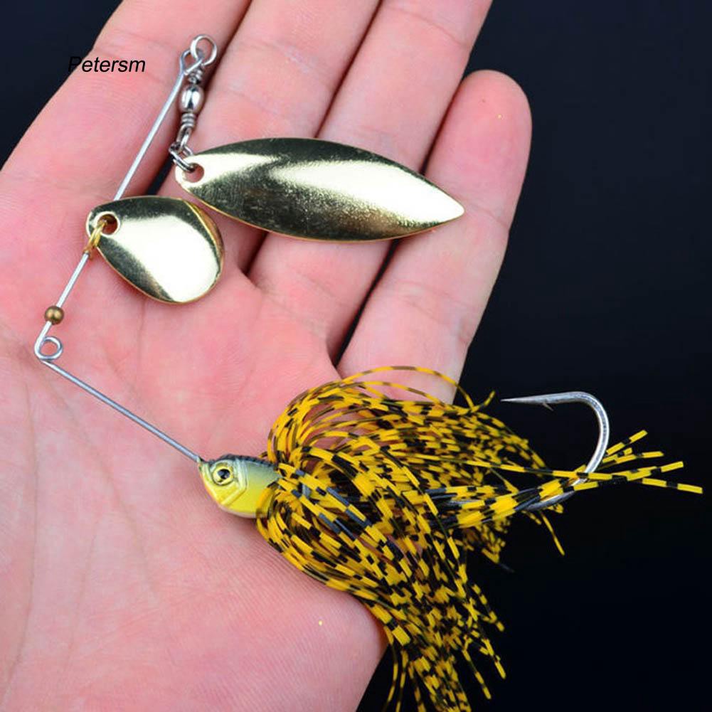 PTSM_Willow Blade Spinner Bait Buzzbait Fishing Lures Bass Tackle Hook Crankbait