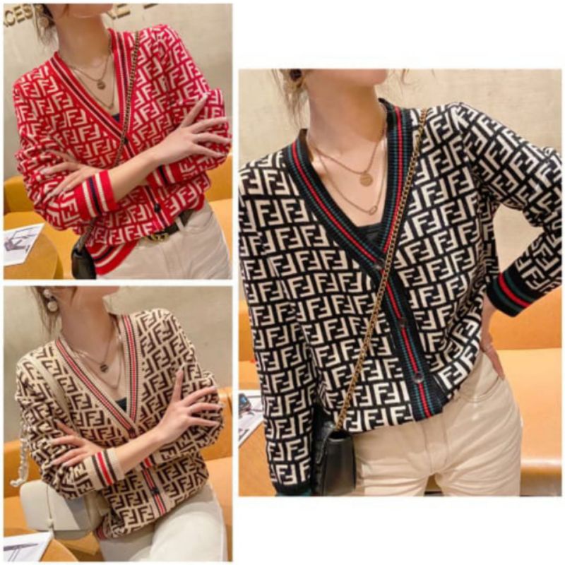 CARDIGAN RAJUT IMPORT FEND1