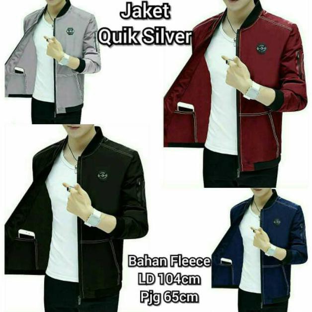 BISA COD JAKET PRIA FASHION MODERN MODEL KOREA QUIK SILVER BERKUALITAS BAGUS KEREN BAJU COWOK UPDATE