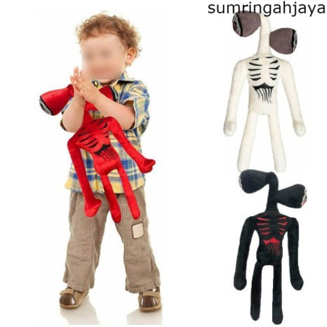 MAIN9  【Ready Stock】40cm Siren Head Plush Toy Cartoon Sirenhead Stuffed Doll Black Cat Toys