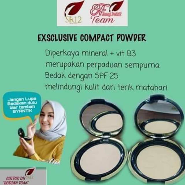 Bedak anti luntur/ECP SR12/Bedak SR12 Herbal Skincare