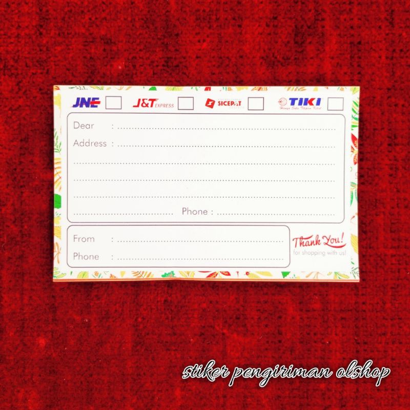 

STIKER PENGIRIMAN / STIKER PENGIRIMAN ONLINE SHOP / STIKER PENGIRIMAN MURAH / STIKER OLSHOP