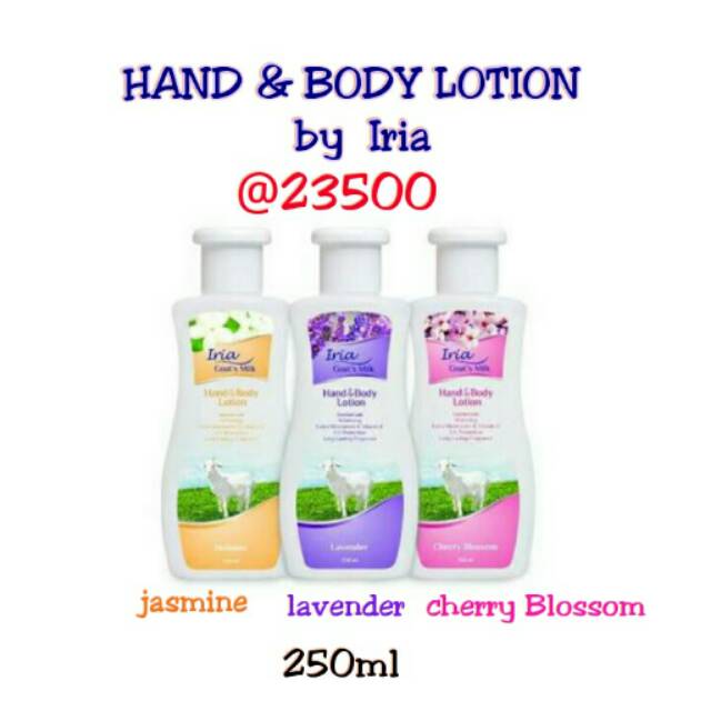 Hand & body lotion goat milk by IRIA  250ml