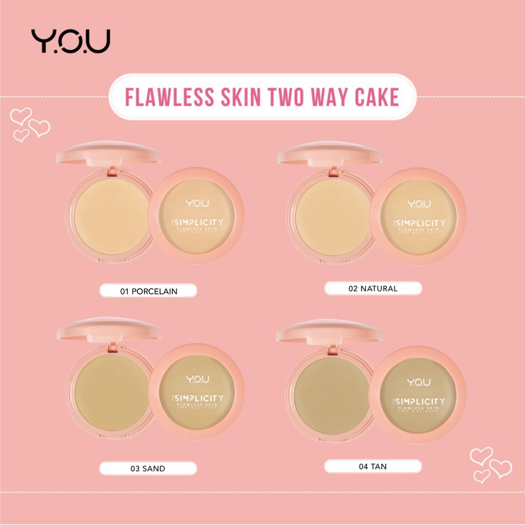 YOU SIMPLICITY FLAWLESS SKIN TWO WAY CAKE / BEDAK PADAT