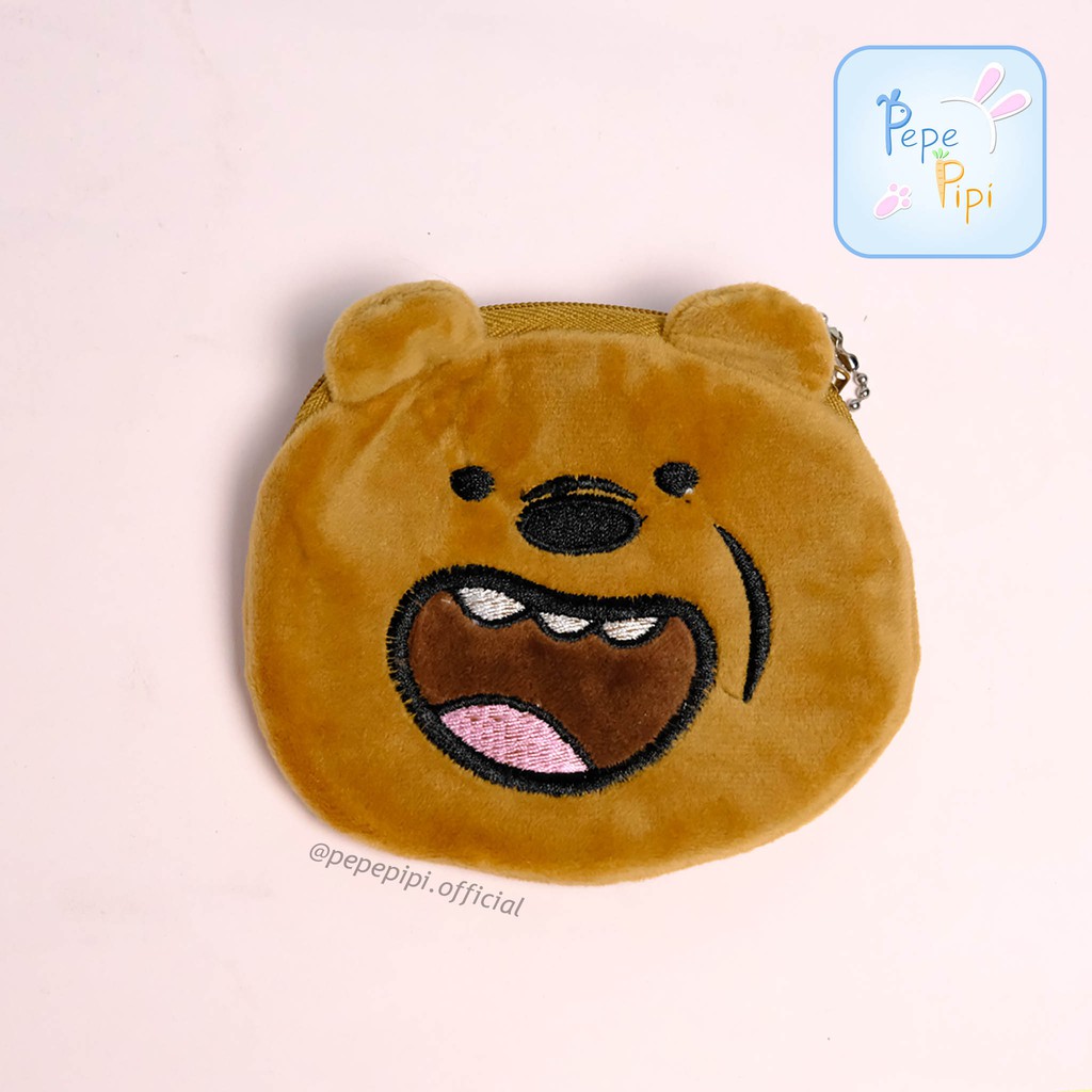 Dompet Koin Plushy WBB We Bare Bear Pouch Dompet Kecil