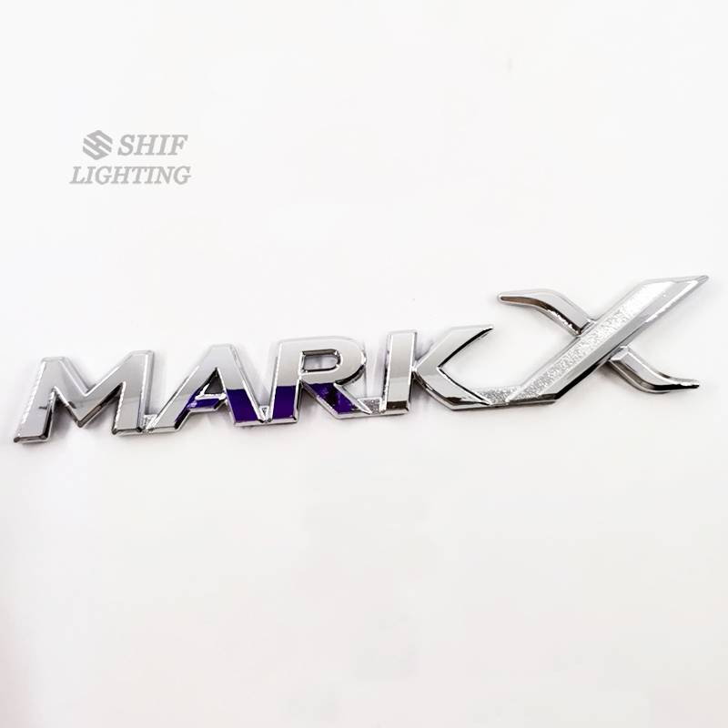 1pc Stiker Emblem / Badge Tulisan Mark X Markx Bahan Abs Untuk Mobil Toyota Markx