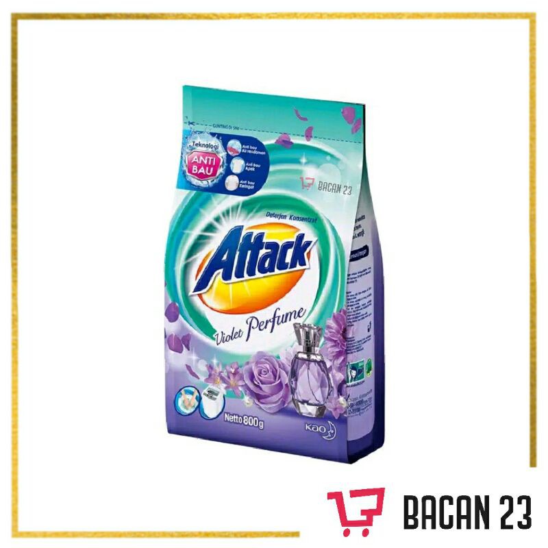 Deterjen Konsentrat Attack 800gr (Double Parfume - Hygiene + Softener)  / Bacan 23 - Bacan23