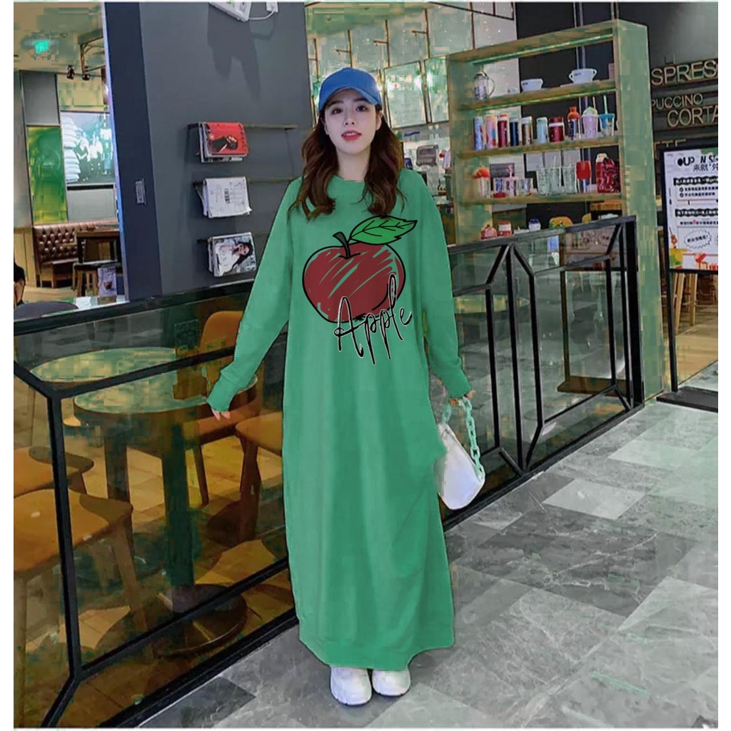 VS GG - long dress JUMBO wanita APPLE APPLE - konveksi murah tanah abang