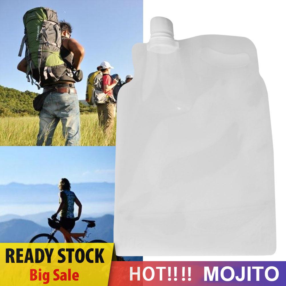 MOJITO Portable 2L Foldable Drinking Water Bag for Outdoor Camping Hiking Riding