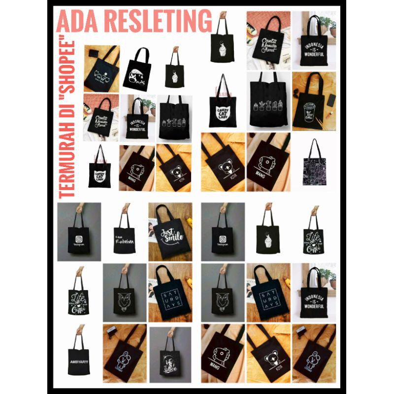 (RESLETING)(PART2)TOTE BAG MURAH-TAS TOTE MURAH-PRIA WANITA-TAS MURAH