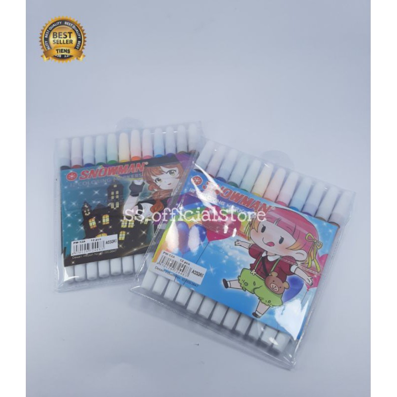 

Snowman set 12 warna