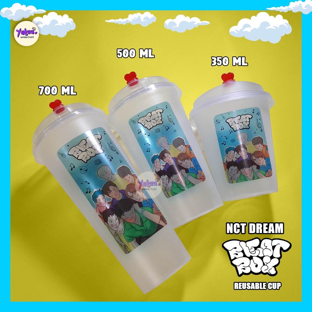 NCT DREAM BEAT BOX REUSABLE CUP Fanmade / KPOP Reusable CUP