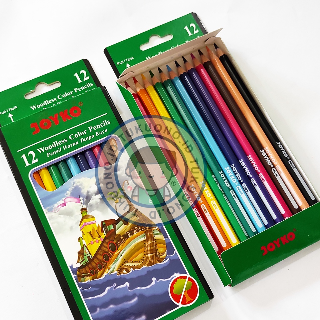 

JOYKO Pensil Warna 12 Colours | PANJANG