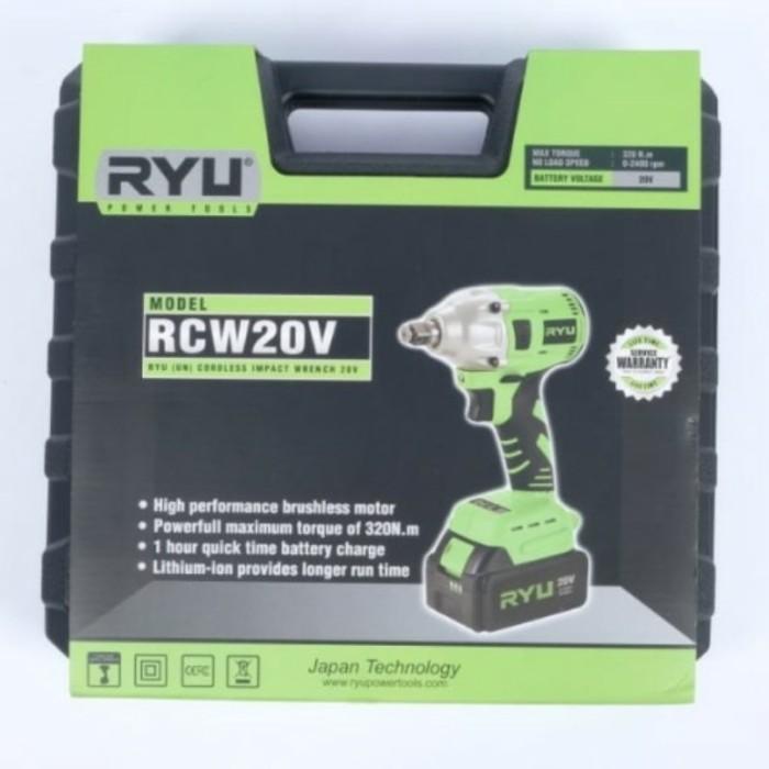 Jual Mesin Pembuka Baut Ban Mobil Cordless Impact Wrench Ryu Rcw Rcw Shopee Indonesia