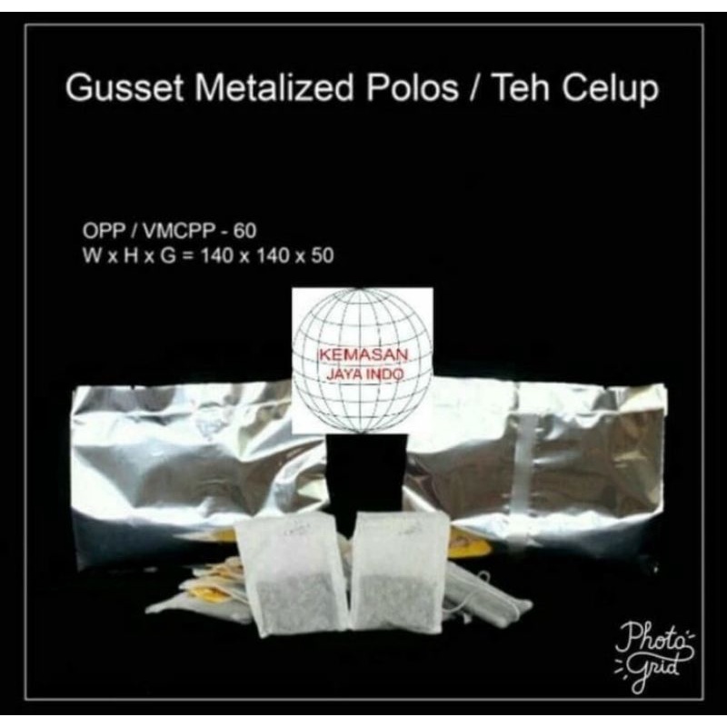 Gusset teh celup.kemasan gusset
