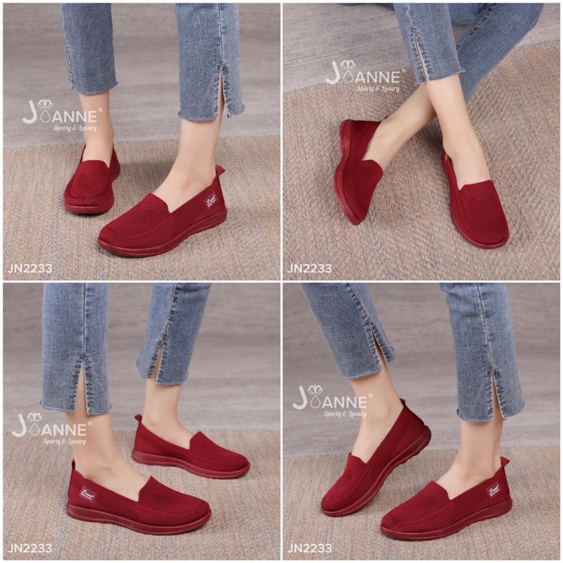 RESTOCK! [ORIGINAL] JOANNE FlyKnit Flat Shoes Sepatu Wanita #JN2233