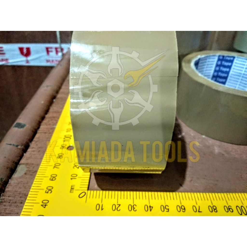 

Lakban Bening-Coklat/ Isolasi Bening-Coklat/ Selotip Bening-Coklat