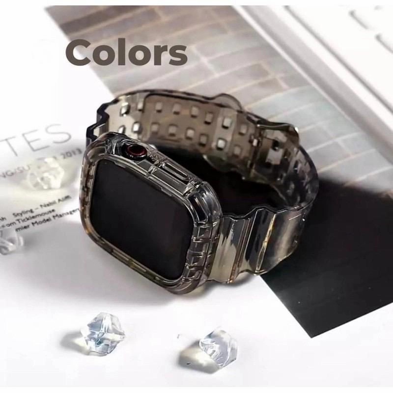 Tali Strap Apple Wacth Silikon Transfaran 38mm | 40mm | 42mm | 44mm