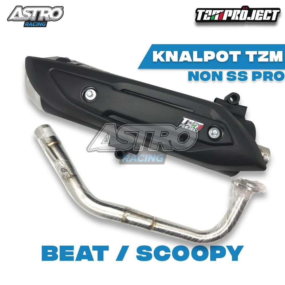 Knalpot TZM Project Racing Vario 125 Vario 150 NMAX AEROX PCX 150 Kenalpot Racing TZM STD NON SS PRO Full Package-Scoopy Fi ESP