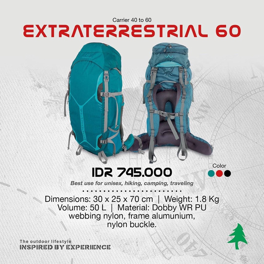 CARIER CONSINA EXTRATERRESTRIAL 60L - Tas Gunung 60 LITER