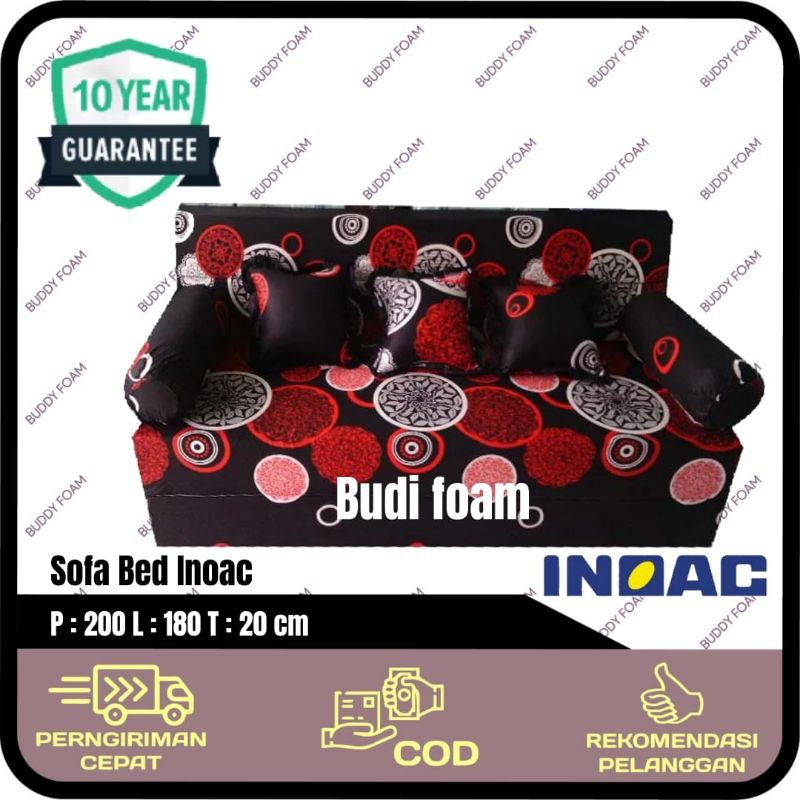 Sofa bed INOAC no.1ukuran 200 x 180 x 20 cm