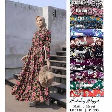 GAMIS HYGET MOTIF BUSUI - gamis murah mayung