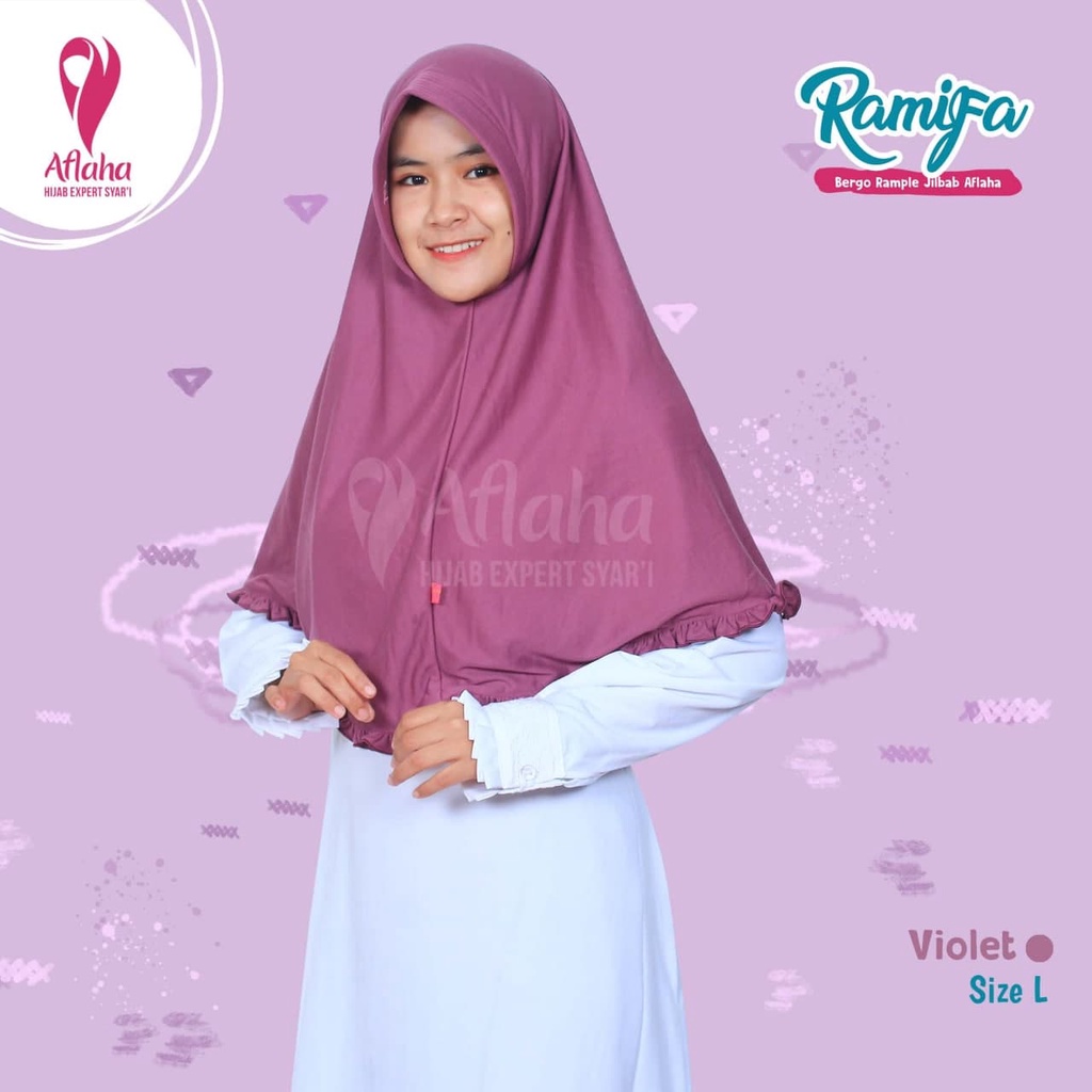 JILBAB KAOS RAMIFA - Rample Kaos Aflaha