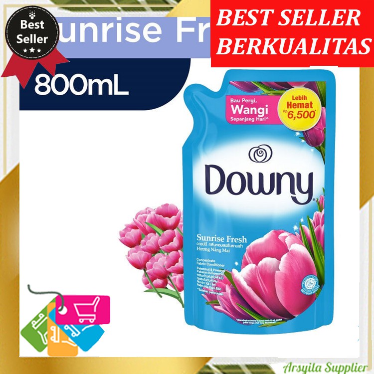 DOWNY Sunrise Fresh Refil 800ml Pelembut Pewangi Softener pakaian