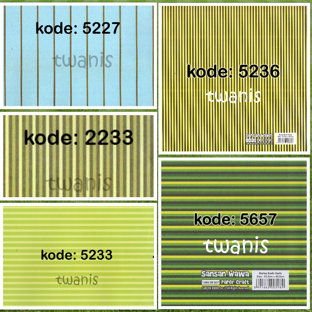 

Kertas Kado Motif Garis SANWA isi 30 lembar Motif Campur Sesuai Stok