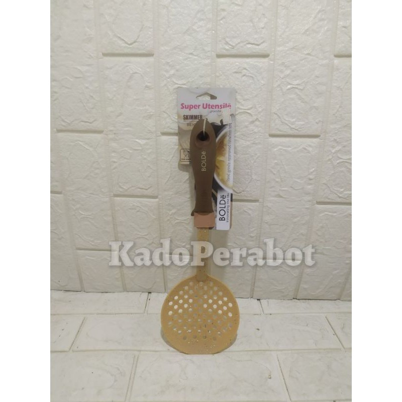 saringan bolong bolde - saringan bolong nylon - spatula skimmer bolde