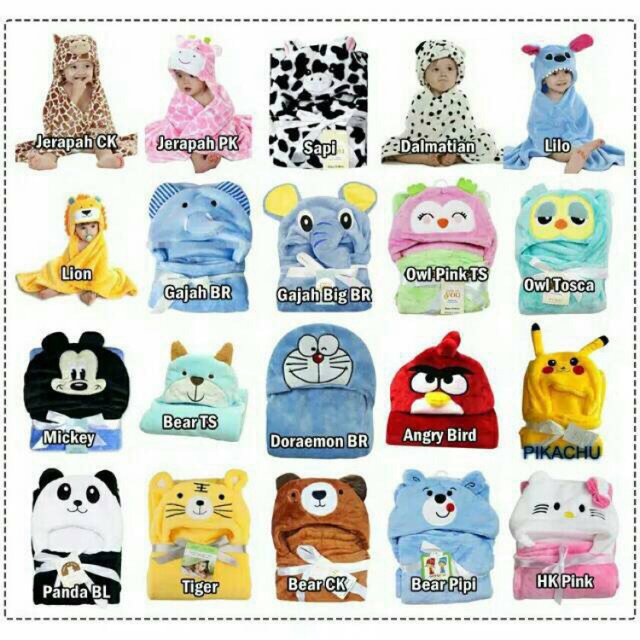 Selimut Bayi / Selimut anak lembut / Selimut hangat karakter