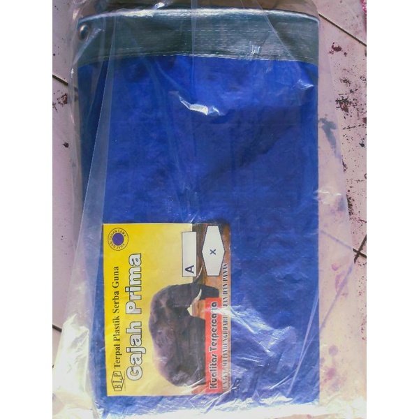 TERPAL PLASTIK A5 Ukuran 4x6 Meter Merk CAP GAJAH / Terpal gabah / Terpal Kontruksi / Terpal Cor / T