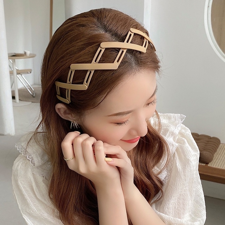 [BISA PILIH WARNA] Bando Lipat Fashion Korean / Aksesoris Rambut Style Bandana Elastis Polos Premium Magic Folded Perempuan Babycinnamon