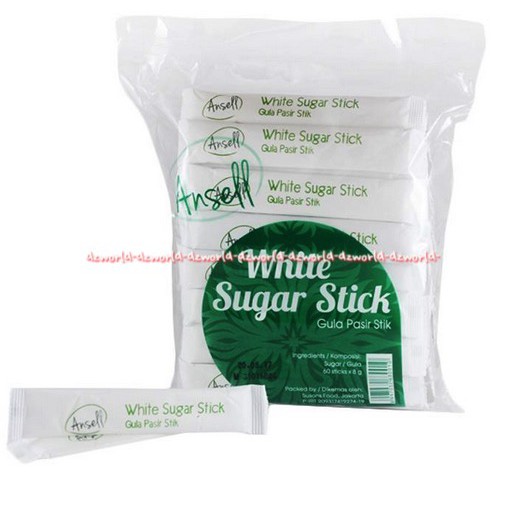 Ansell White Sugar Stick Gula Pasir Stik 60sachets Gula Putih Ansel White sugar