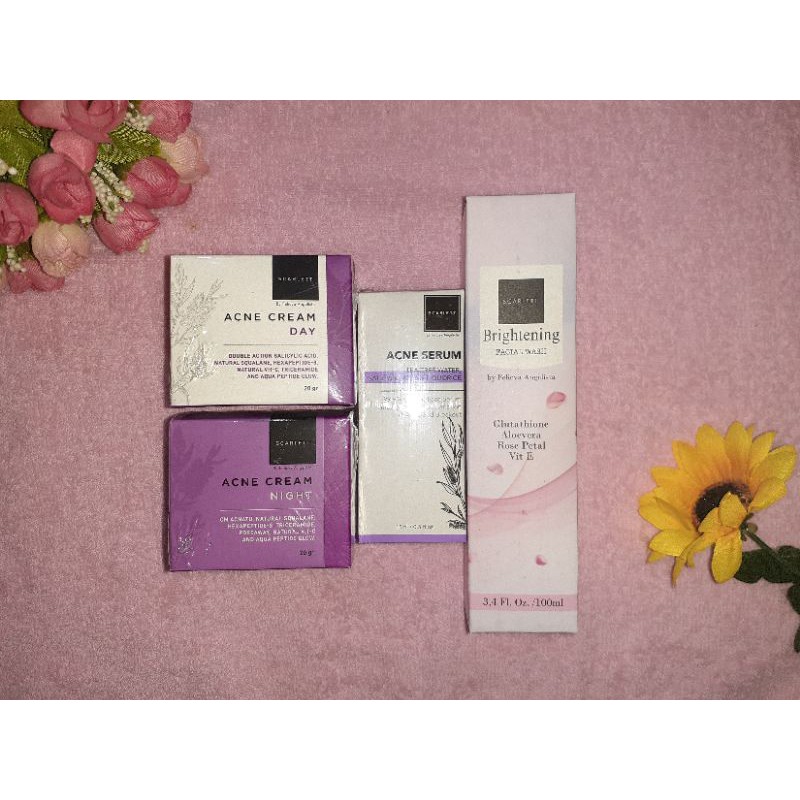 SCARLETT PAKET BUNDLE 4in1 MURAH [ACNE SET] DIJAMIN ORIGINAL