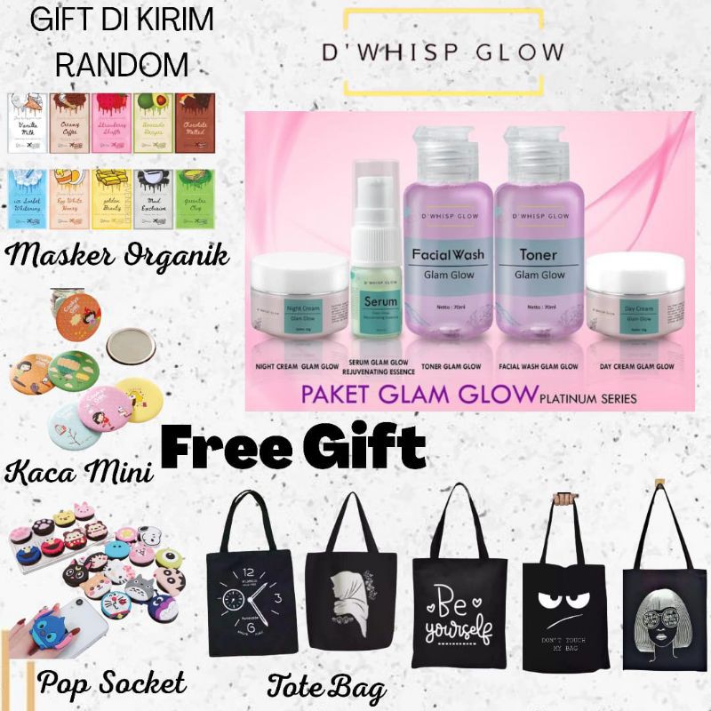 [TERLARIS] D'WHISP GLAM GLOW PLATINUM ELEORA CARE (MENCERAHKAN DAN MENGGLOWINGKAN DENGAN CEPAT)