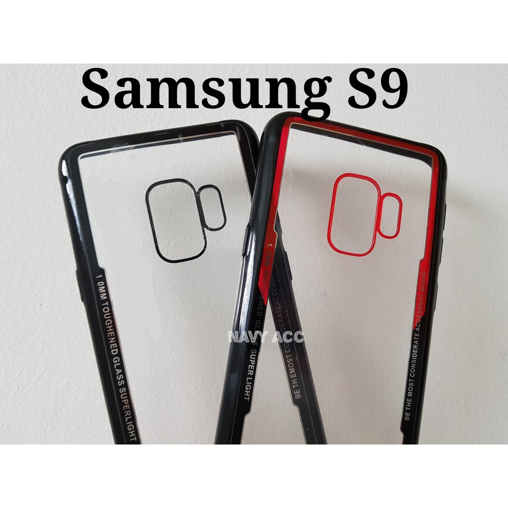 Case Samsung S9 Clear Toughened - Cover S9 Transparan