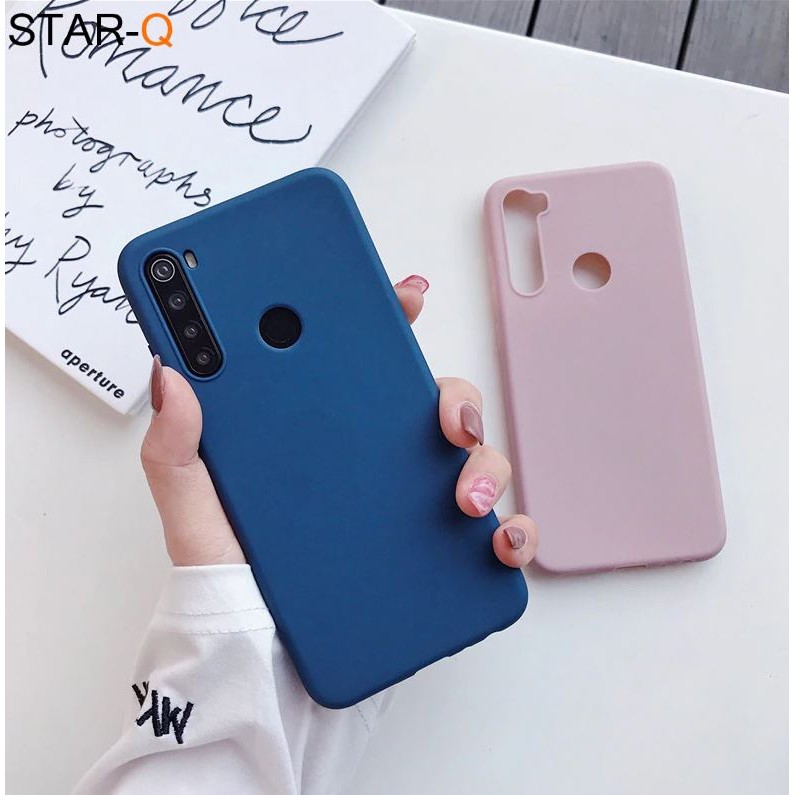 Redmi 9 9A 9C 9T 10 Xiaomi Macaroon Candy Case Soft Silikon Polos-#2 Biru Navy