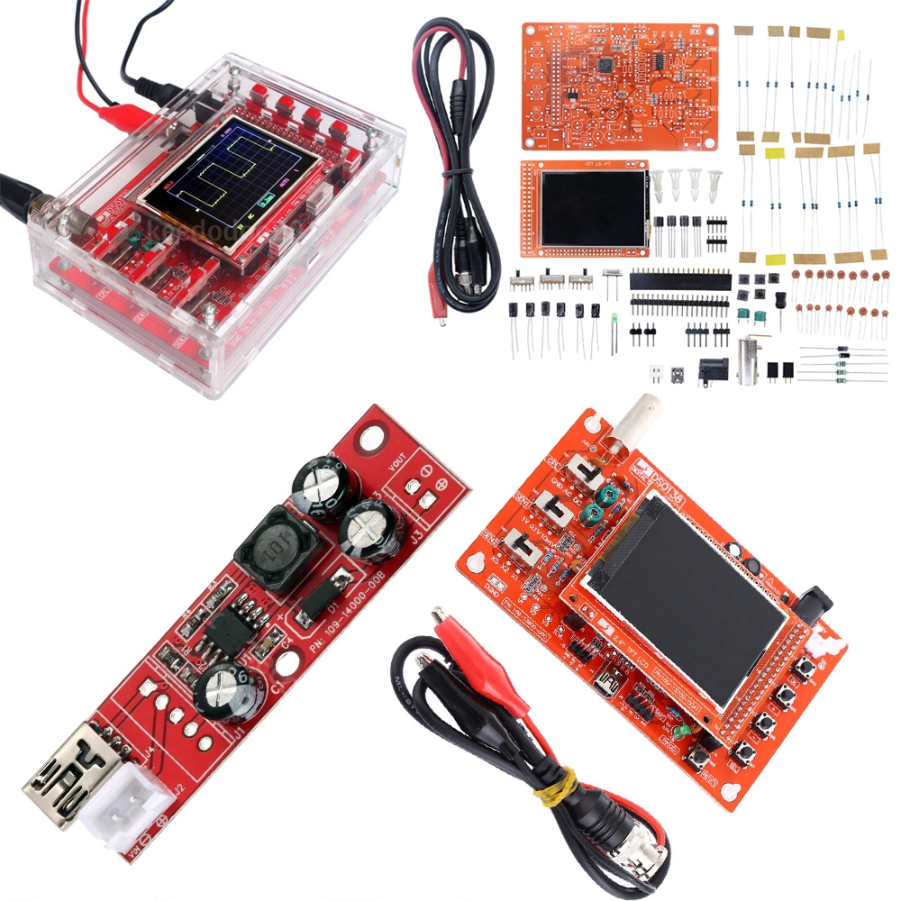 ✫〖ready to ship/COD〗✫DSO138 Set Oscilloscope Digital DIY dengan Probe unsoldered STM32 200KHz